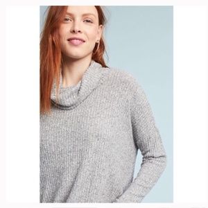 Anthropologie Sweaters - Anthro | gray rib knit cowl neck sweater M/L 524 Anthropologie Sweaters - Anthro | gray rib knit cowl neck sweater M/L 524